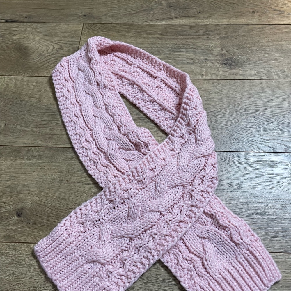 Cozy Kids Scarf Set - Pink, Cream, Gray - Picture 3 of 9